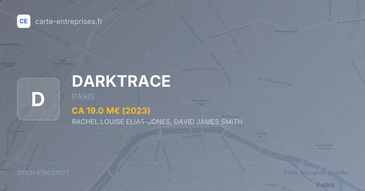 DARKTRACE — 879053577 — fiche entreprise