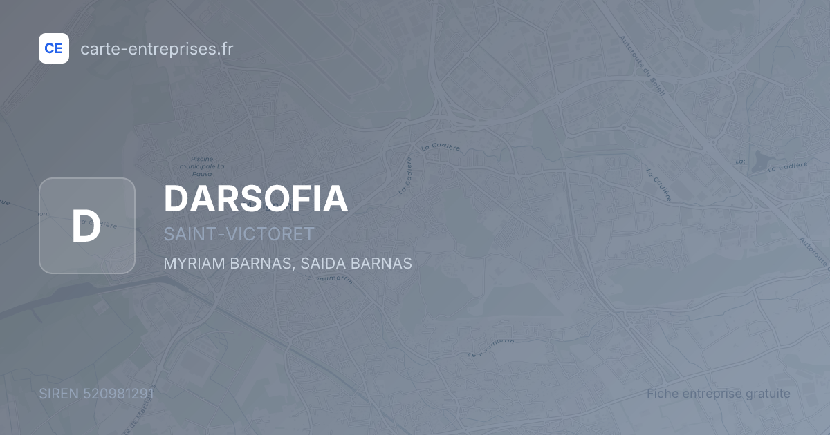 DARSOFIA — 520981291 — fiche entreprise