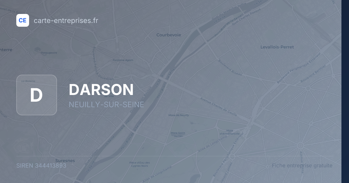 DARSON — 344413893 — fiche entreprise