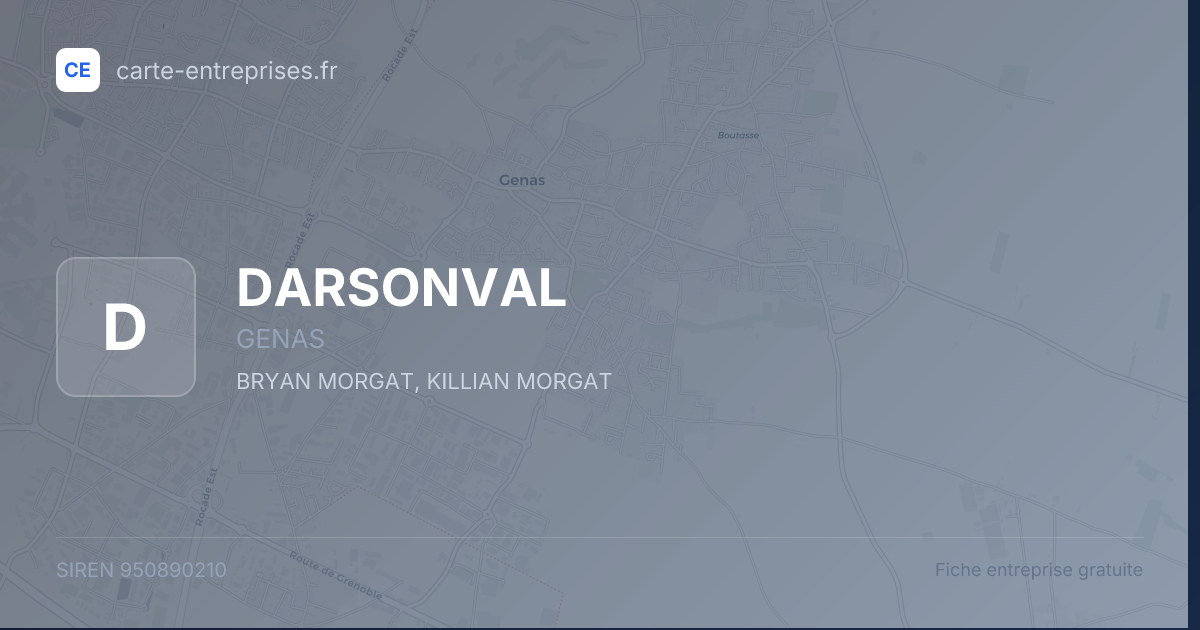 DARSONVAL — 950890210 — fiche entreprise