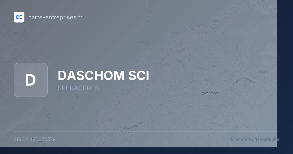 DASCHOM SCI — 480077379 — fiche entreprise