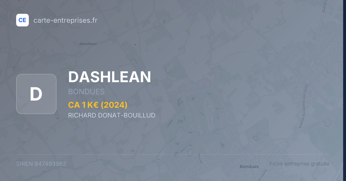 DASHLEAN — 847493962 — fiche entreprise