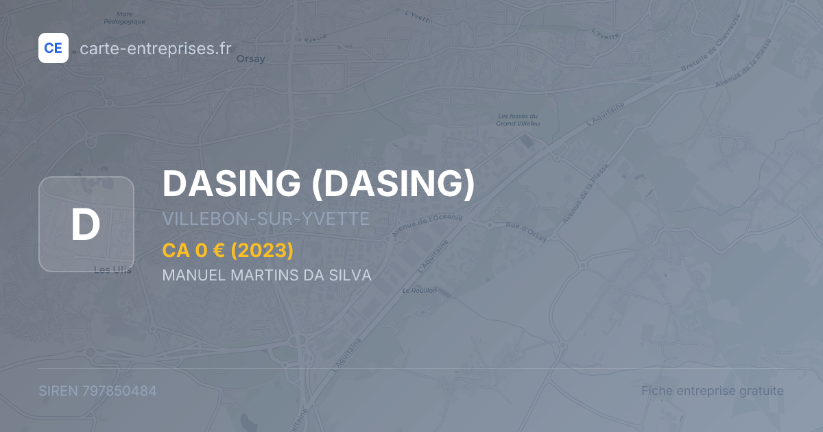 DASING — 797850484 — fiche entreprise