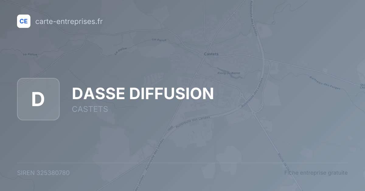 DASSE DIFFUSION — 325380780 — fiche entreprise