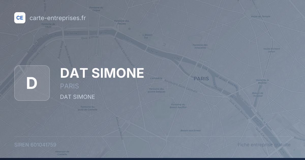 DAT SIMONE — 601041759 — fiche entreprise