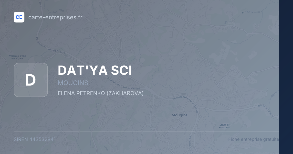 DAT'YA SCI — 443532841 — fiche entreprise