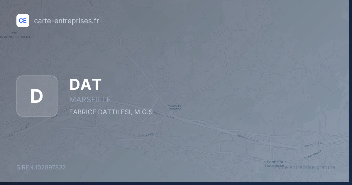 DAT — 102897832 — fiche entreprise