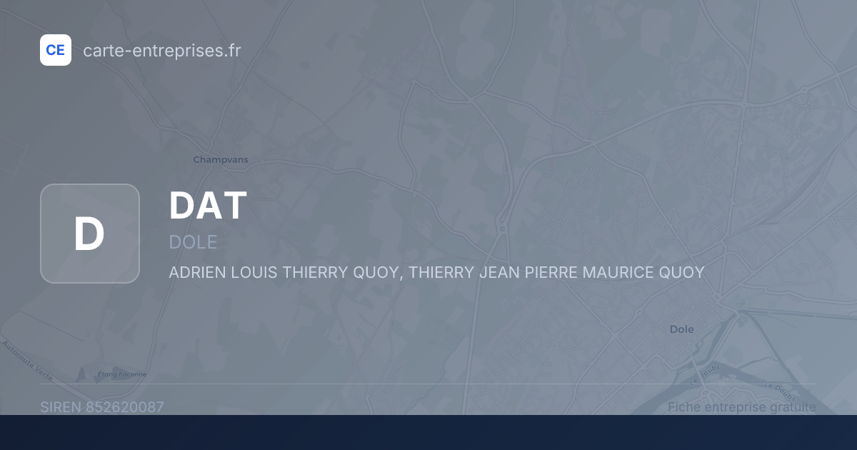 DAT — 852620087 — fiche entreprise