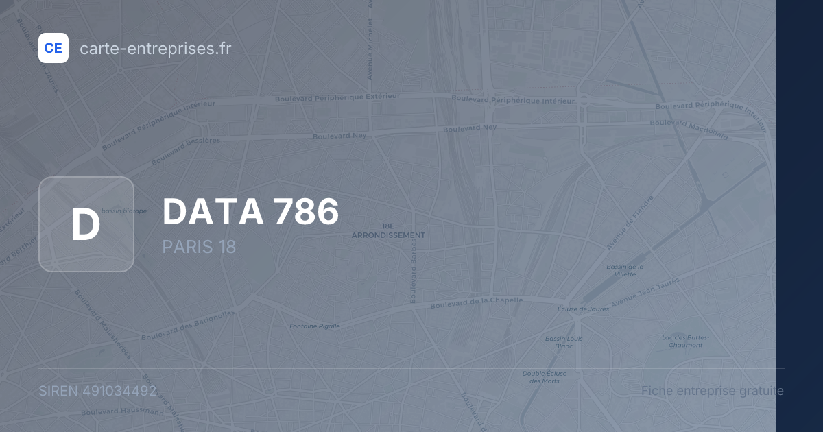 DATA 786 — 491034492 — fiche entreprise