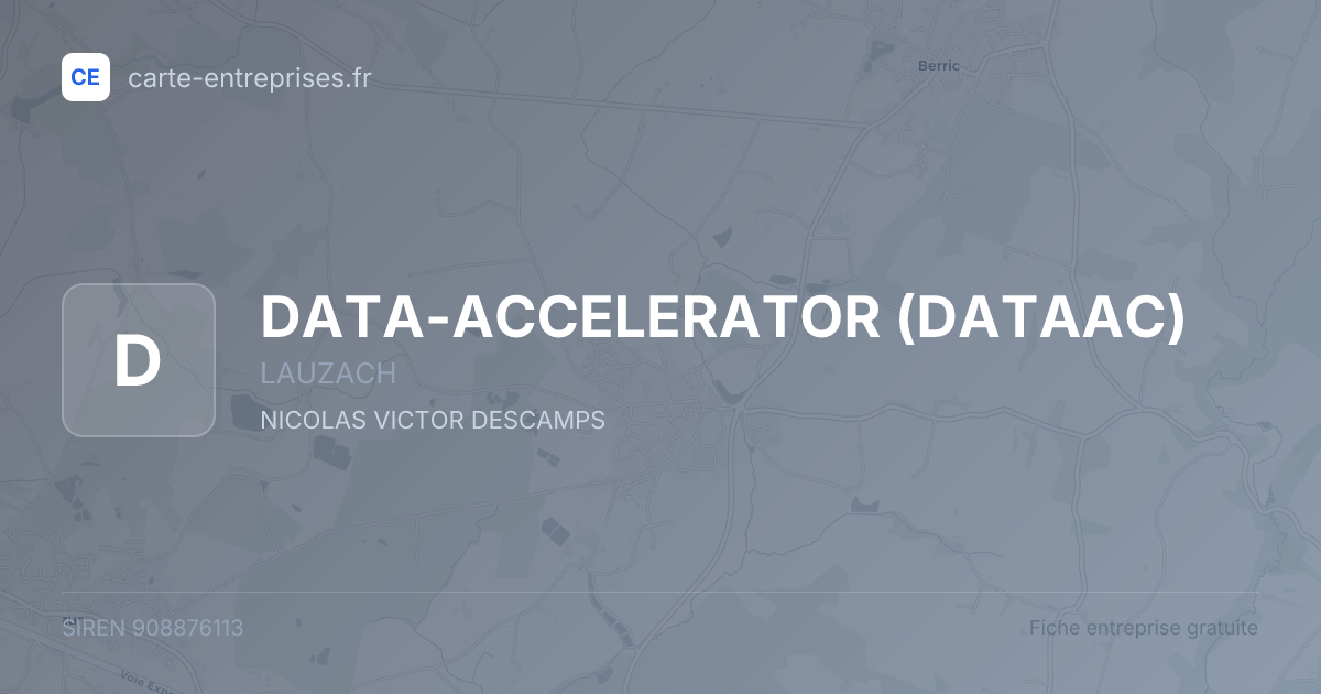 DATA-ACCELERATOR (DATAAC) — 908876113 — fiche entreprise