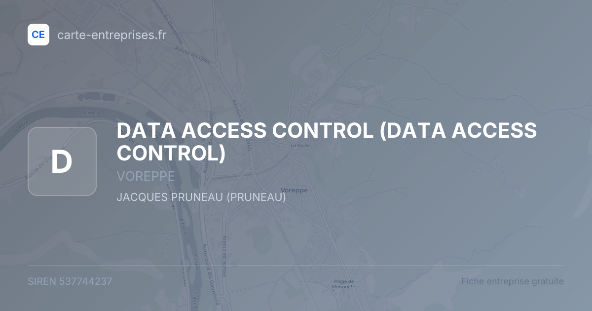 DATA ACCESS CONTROL — 537744237 — fiche entreprise