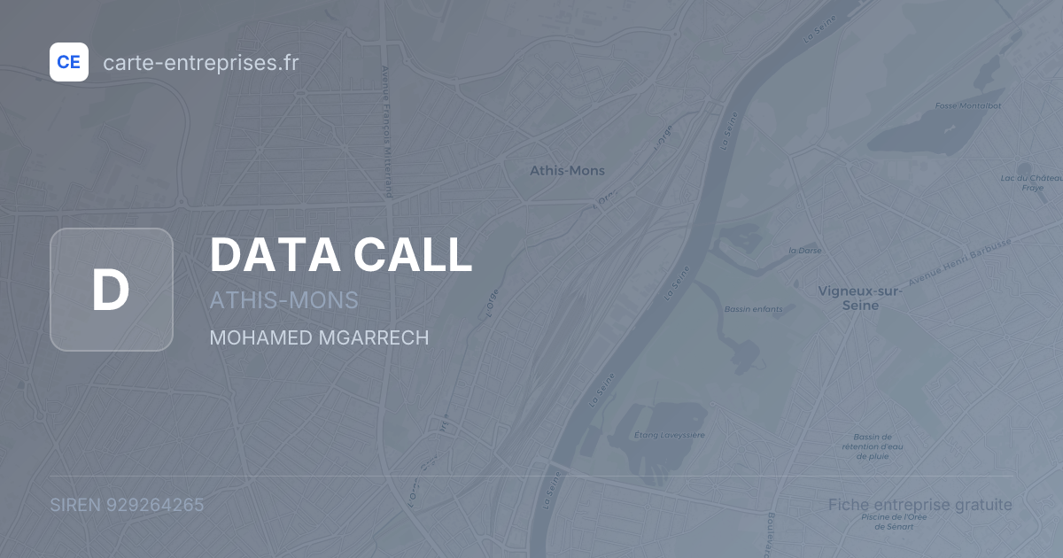 DATA CALL — 929264265 — fiche entreprise