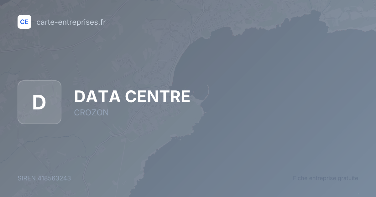DATA CENTRE — 418563243 — fiche entreprise