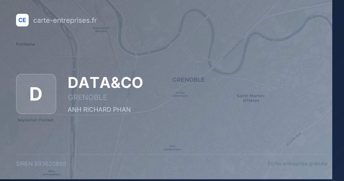 DATA&CO — 893620898 — fiche entreprise