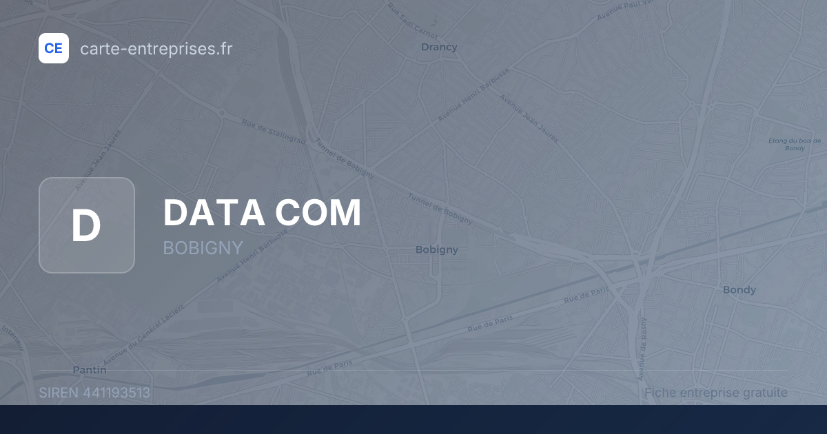 DATA COM — 441193513 — fiche entreprise