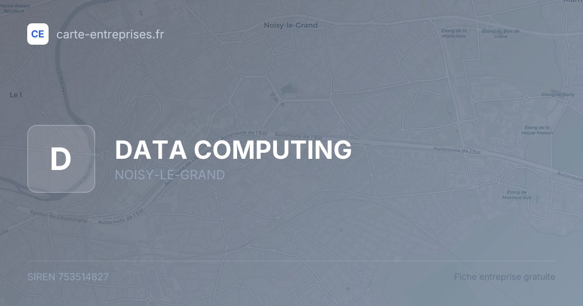 DATA COMPUTING — 753514827 — fiche entreprise