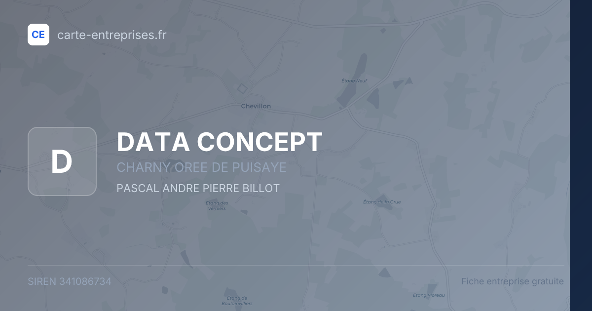 DATA CONCEPT — 341086734 — fiche entreprise