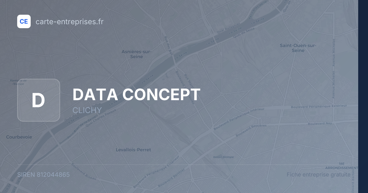 DATA CONCEPT — 812044865 — fiche entreprise