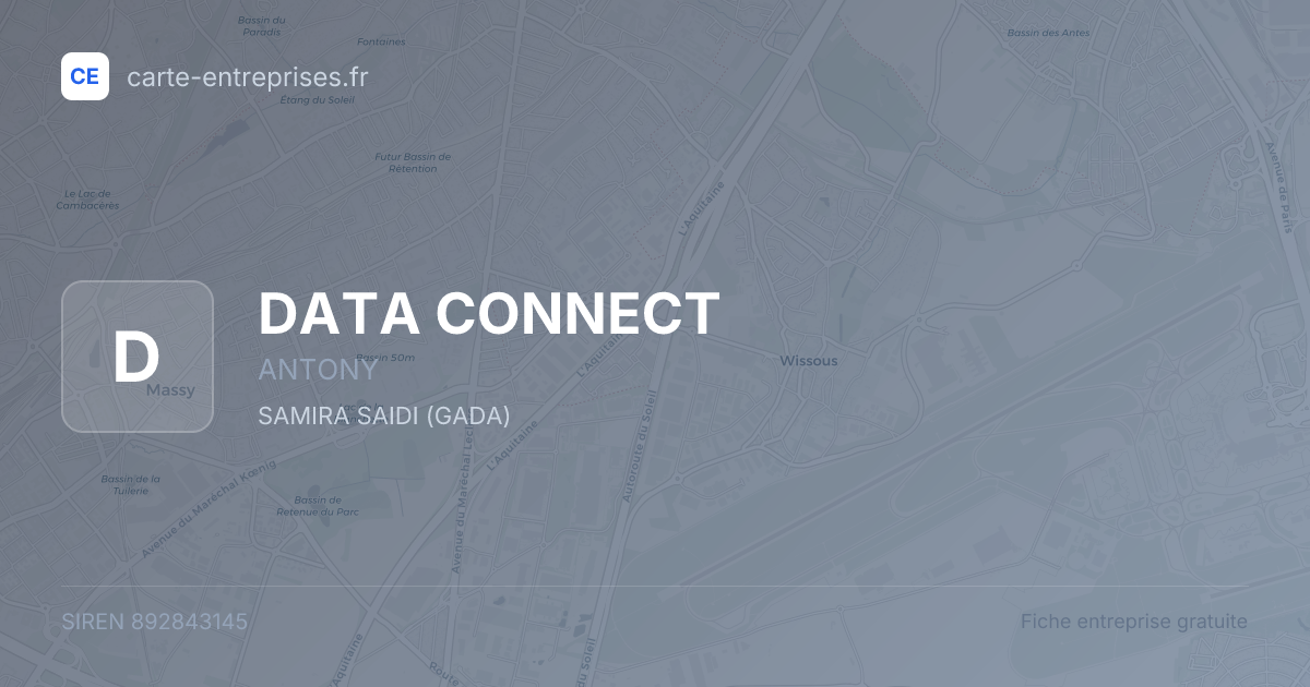 DATA CONNECT — 892843145 — fiche entreprise