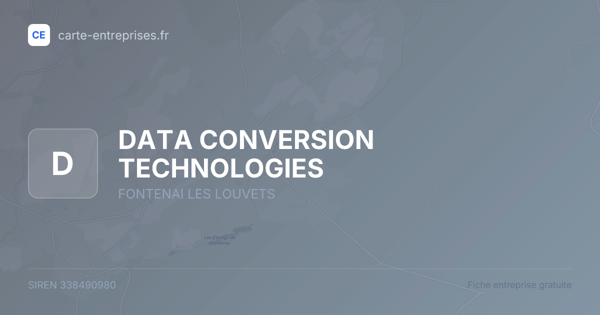 DATA CONVERSION TECHNOLOGIES — 338490980 — fiche entreprise