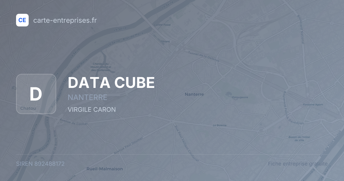 DATA CUBE — 892488172 — fiche entreprise