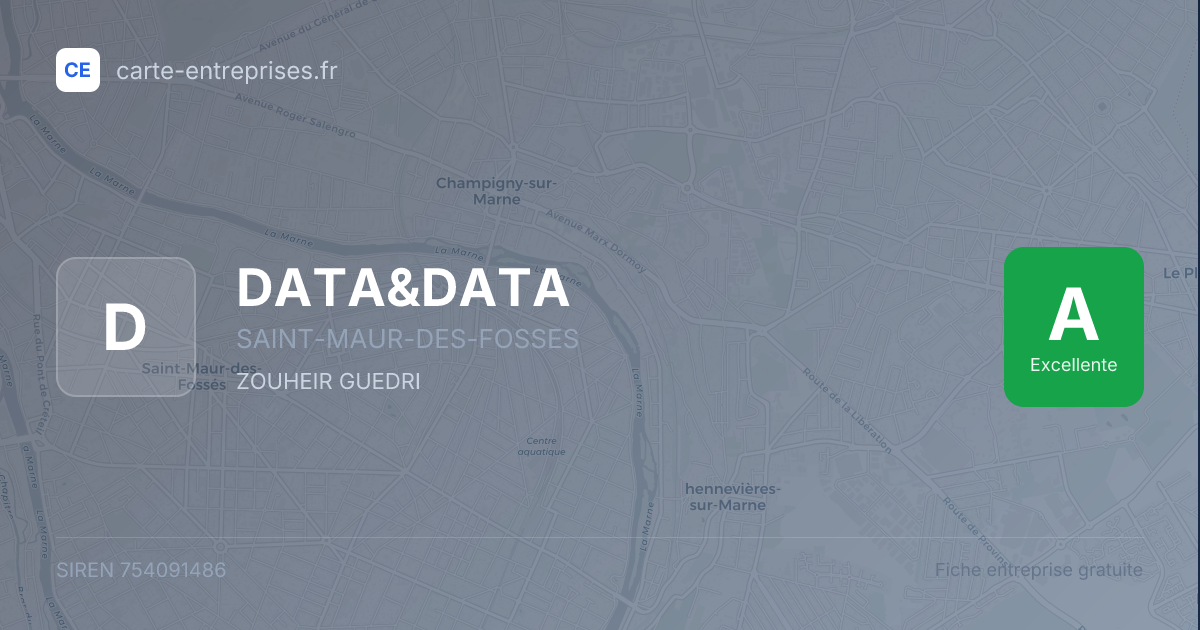 DATA&DATA — 754091486 — fiche entreprise