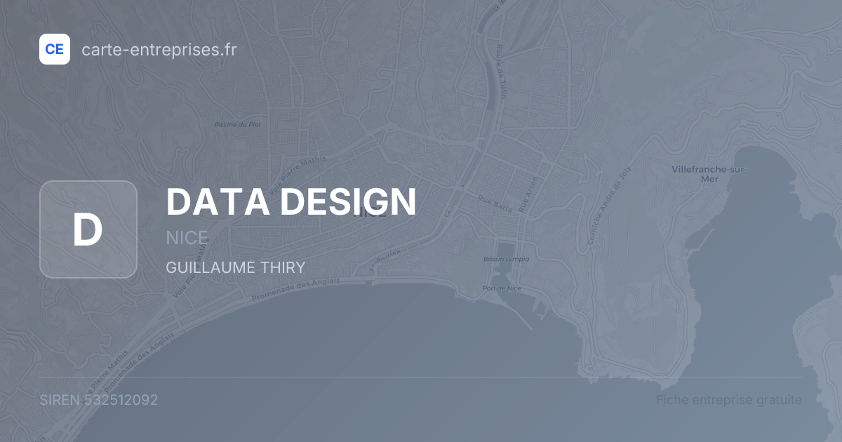DATA DESIGN — 532512092 — fiche entreprise