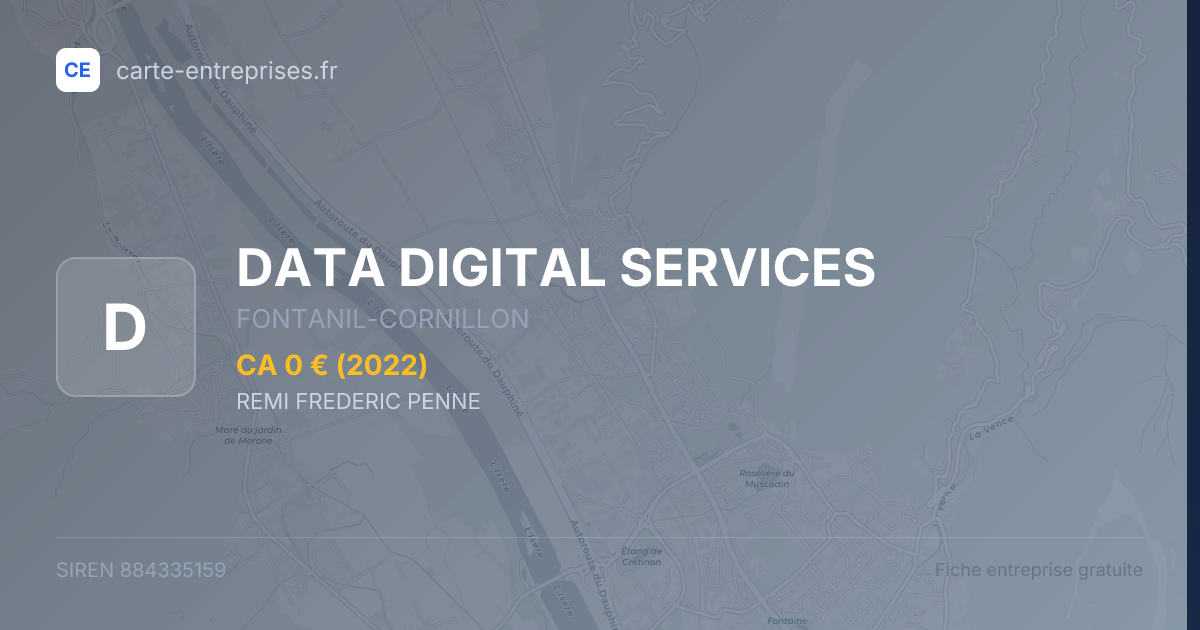 DATA DIGITAL SERVICES — 884335159 — fiche entreprise
