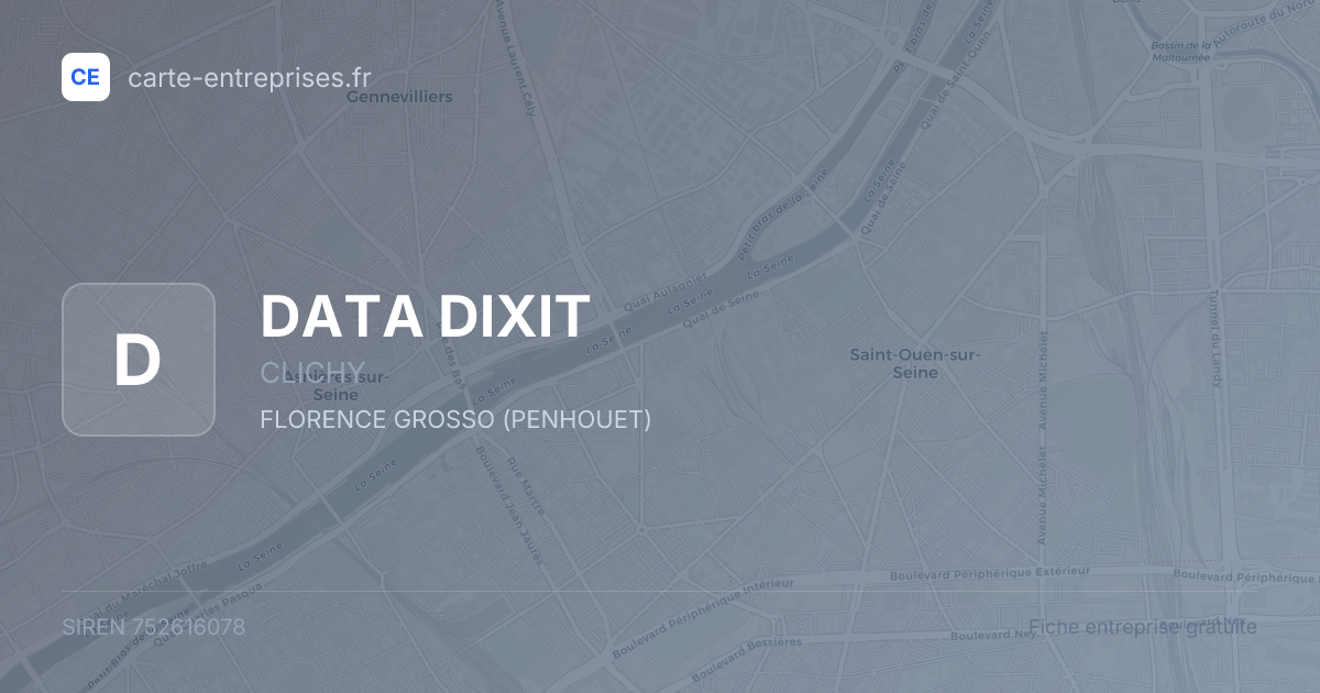 DATA DIXIT — 752616078 — fiche entreprise