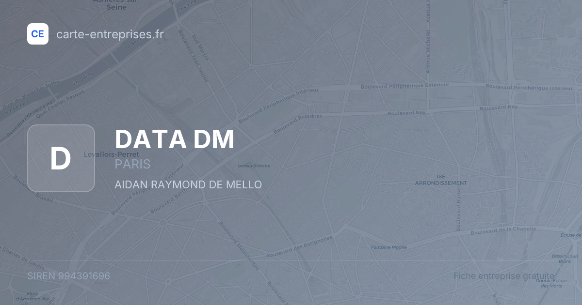 DATA DM — 994391696 — fiche entreprise