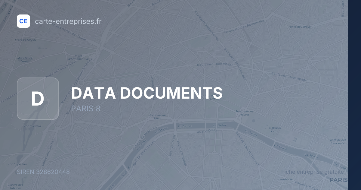 DATA DOCUMENTS — 328620448 — fiche entreprise