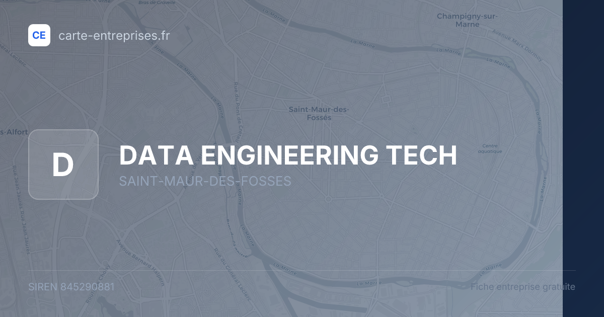 DATA ENGINEERING TECH — 845290881 — fiche entreprise