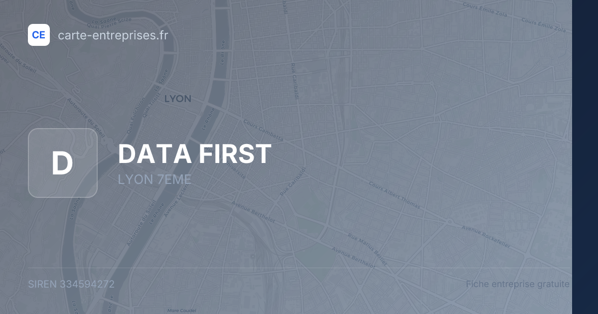 DATA FIRST — 334594272 — fiche entreprise