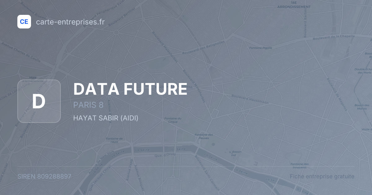 DATA FUTURE — 809288897 — fiche entreprise