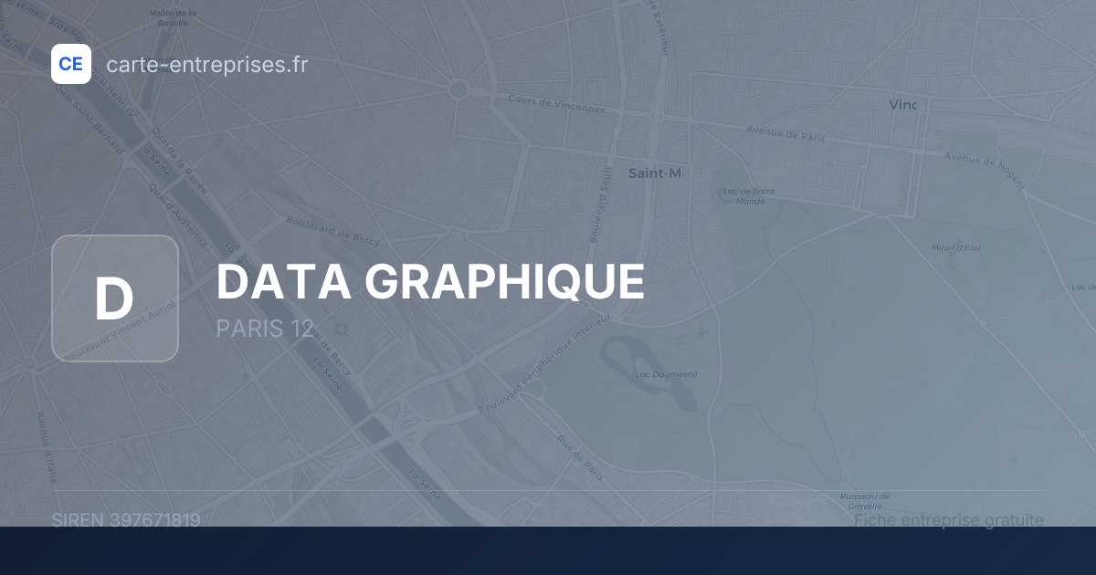 DATA GRAPHIQUE — 397671819 — fiche entreprise