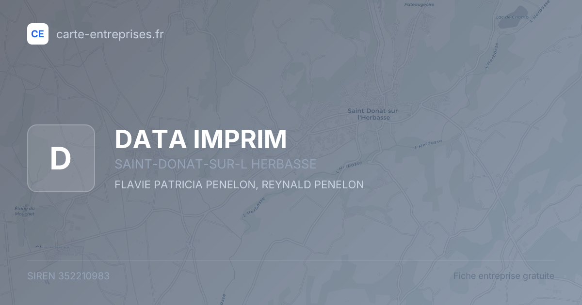 DATA IMPRIM — 352210983 — fiche entreprise