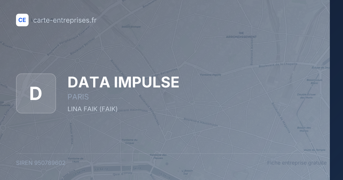DATA IMPULSE — 950789602 — fiche entreprise