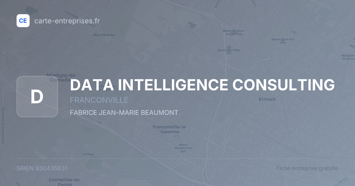 DATA INTELLIGENCE CONSULTING — 930435631 — fiche entreprise