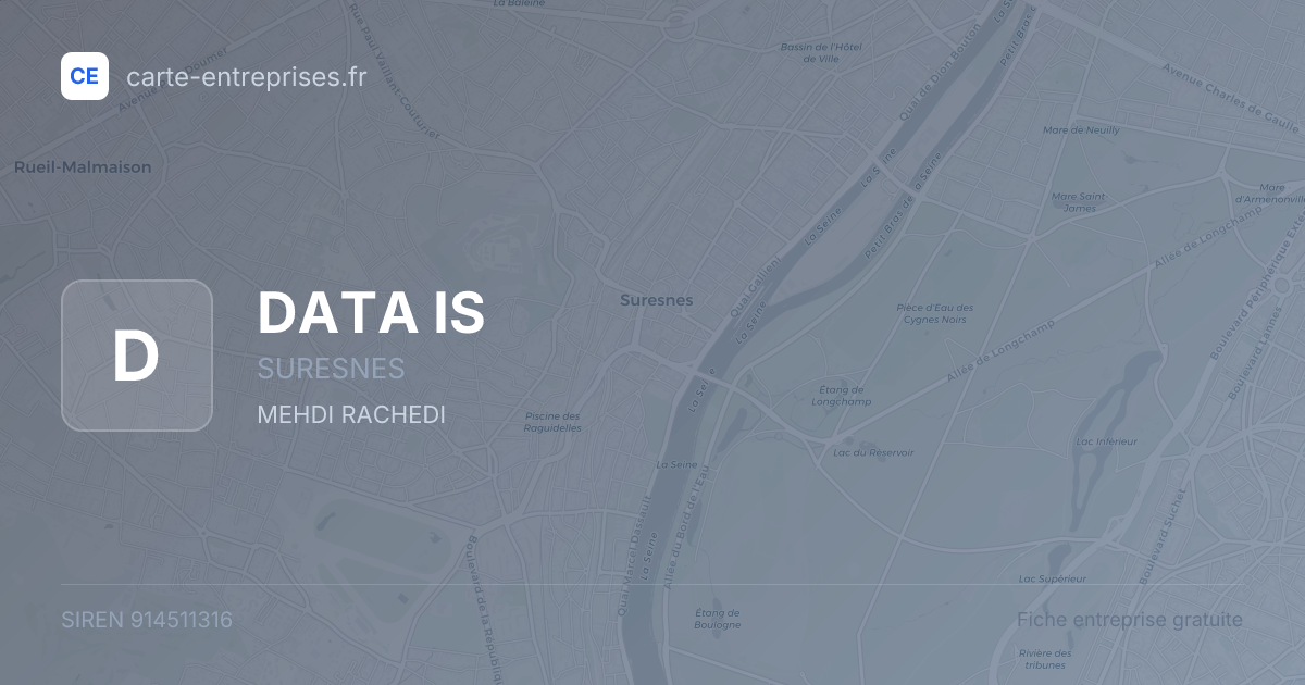 DATA IS — 914511316 — fiche entreprise