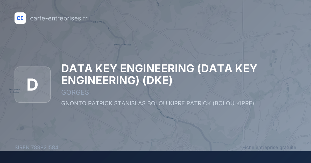 DATA KEY ENGINEERING (DATA KEY ENGINEERING) (DKE) — 789821584 — fiche entreprise