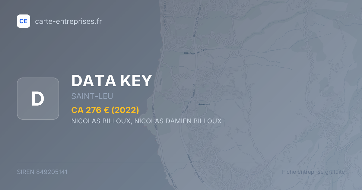 DATA KEY — 849205141 — fiche entreprise