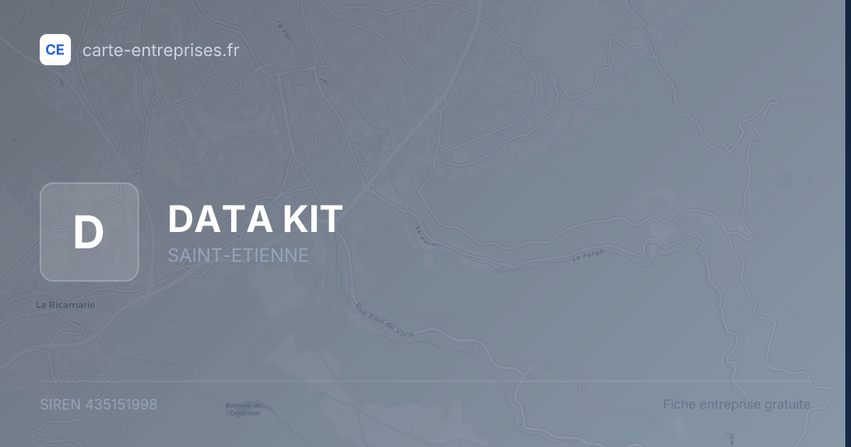 DATA KIT — 435151998 — fiche entreprise