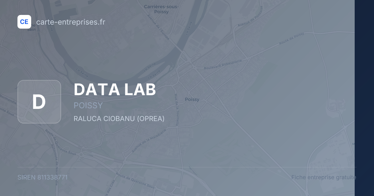 DATA LAB — 811338771 — fiche entreprise