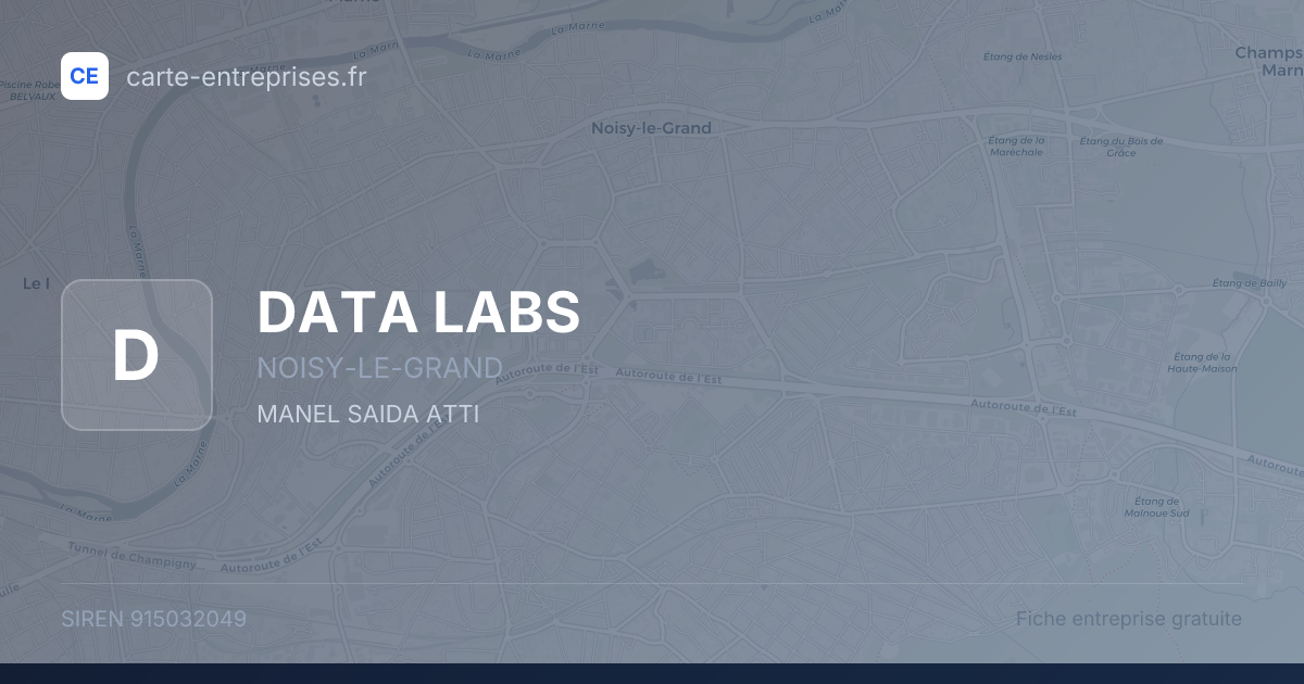 DATA LABS — 915032049 — fiche entreprise