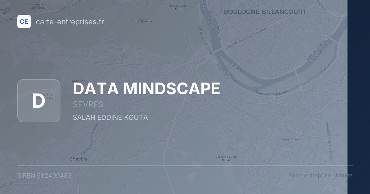 DATA MINDSCAPE — 982400483 — fiche entreprise