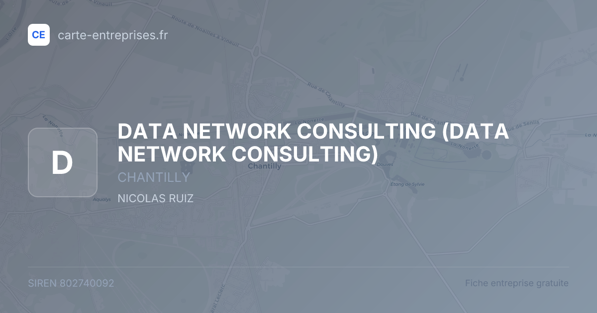 DATA NETWORK CONSULTING — 802740092 — fiche entreprise