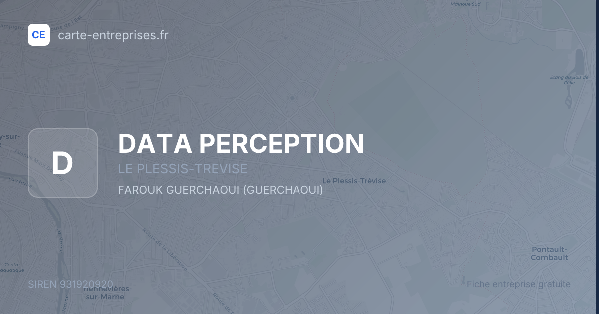 DATA PERCEPTION — 931920920 — fiche entreprise