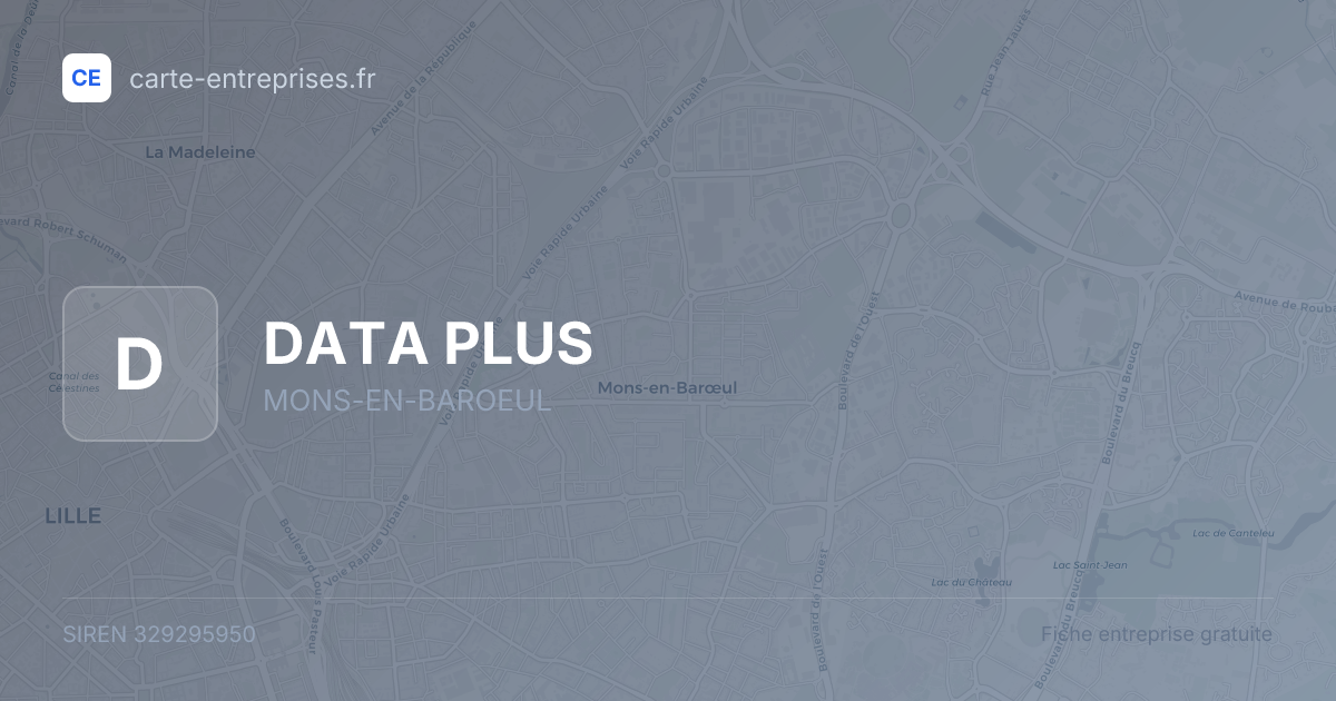 DATA PLUS — 329295950 — fiche entreprise