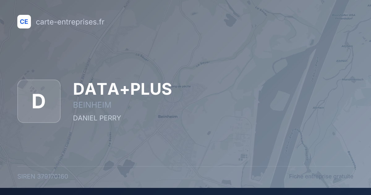 DATA+PLUS — 379170160 — fiche entreprise