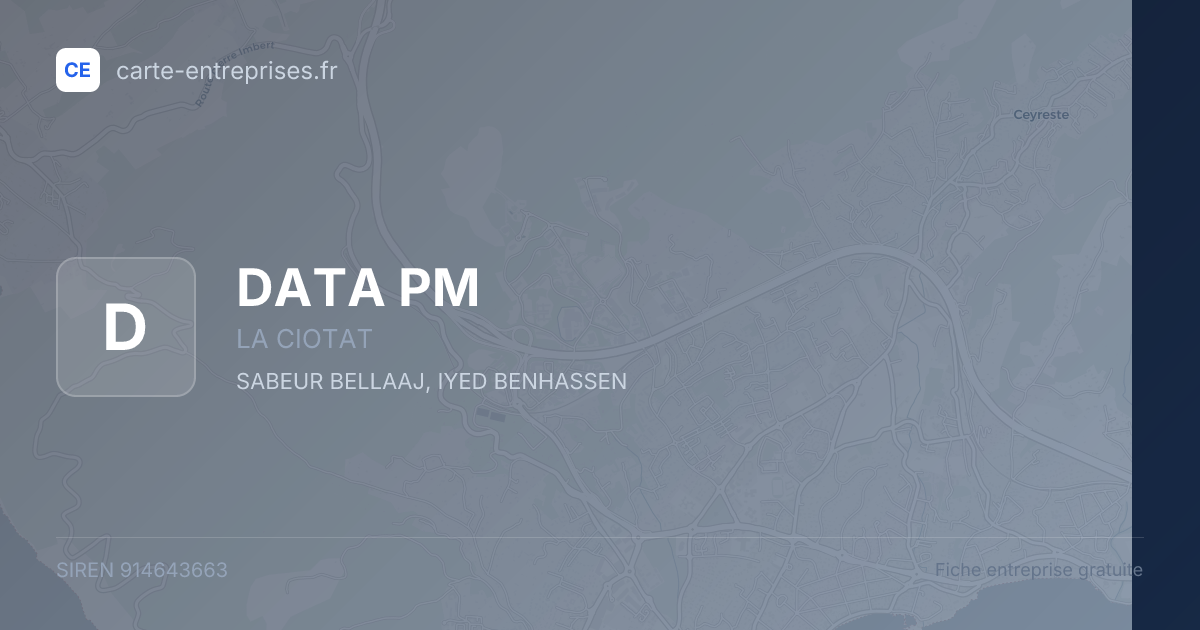 DATA PM — 914643663 — fiche entreprise